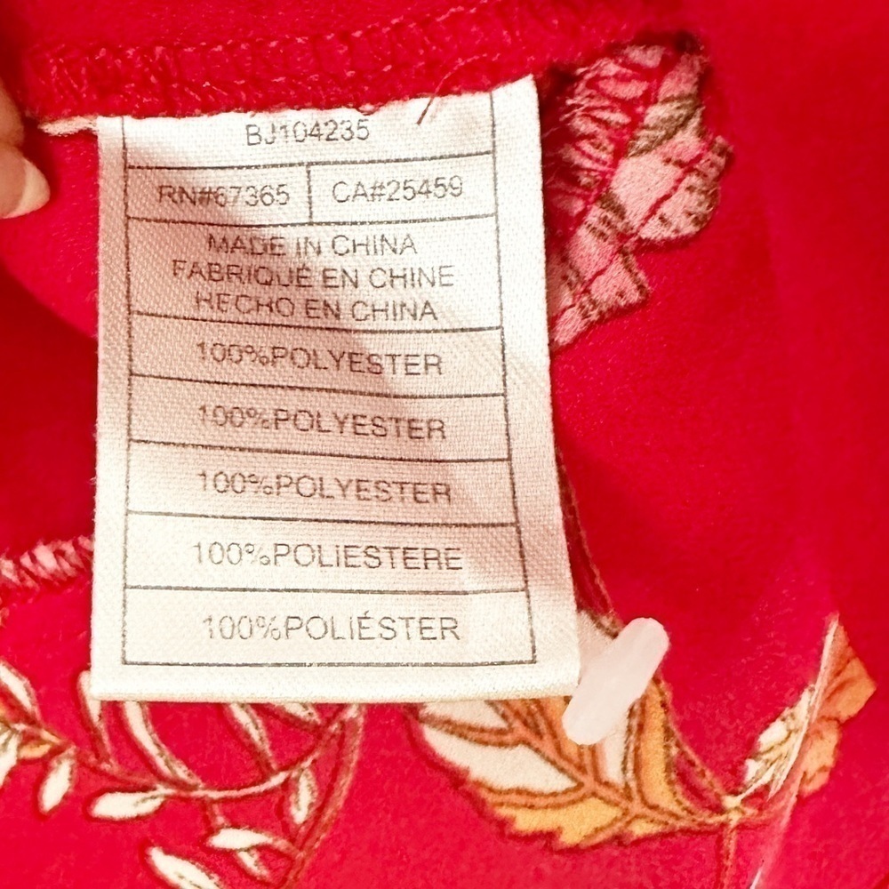 BB DAKOTA Red Bloom With A View Blouse - Picture 4 of 7